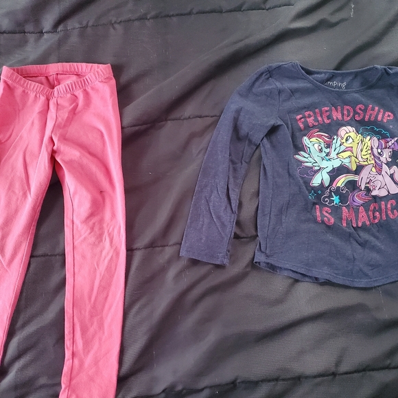 Girls Princess Pipp Petals Purple Leggings - My Little Pony Inspired Activewear
